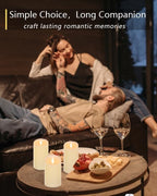 TECHLONG Flameless Candles Flickering 3D Moving Flame, Last 1000+ Hours Battery Operated Candles with Remote Timer, Set of 3 Ivory Real Wax Electric LED Pillar Candles for Home Wedding Decoration - Image 6