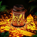 Cooo 4 Pack Solar Lanterns Outdoor Waterproof Hummingbird Red_Sage Solar Pathway Lights Landscape Path Christmas Gifts for Women Mom Grandma Outdoor Table Lamps Garden Yard Backyard Decor -Rose Gold by Cooo