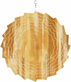 12 Inch Golden Brown Ombre Wind Spinner for Yard and Garden, Modern Abstract Art Oil Painting Hanging Ornaments Outdoor 3D Kinetic Wind Sculpture Spinners Indoor Outdoor Patio Décor Ornaments Gift by Unknown