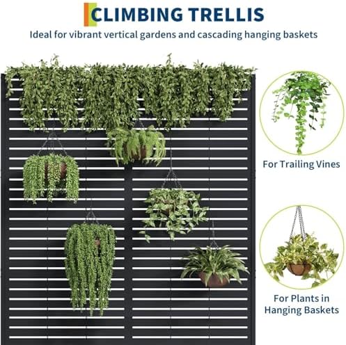 GarveeLife Metal Planter Box with Trellis 71"x47"x16", with Drainage Holes - Image 3