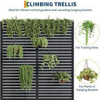 GarveeLife Metal Planter Box with Trellis 71"x47"x16", with Drainage Holes - Image 3