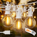 Outdoor String Lights, 50FT 25 LED Bulbs IP65 Waterproof Patio Lights by Brightown