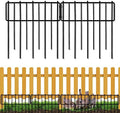 26 Pack Animal Barrier Fence, 12In(H) x 28.00Ft(L) Upgrade 1.26 in Gap Decorative Fences No Dig Fence for Rabbit and Dog, Rustproof Metal Wire Garden Fence Border for Garden Patio Landscaping by Blingluck