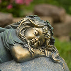 Large Magnesium Fairy Statues for Outdoor Use (Sleeping Fairy "Ivy") - Image 2