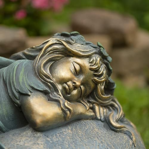 Large Magnesium Fairy Statues for Outdoor Use (Sleeping Fairy "Ivy") - Image 2