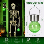 GIGALUMI Halloween Solar Lights Outdoor Solar Hanging Lanterns Outside 12PC - Image 7