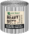 Land Guard Corrugated Garden Edging Border, 12" × 25' Landscape Paver Edging, Tall Landscape Edging, Fence for Garden, Flower Bed, Lawn and Landscape Edging (Silver) by LandGuard