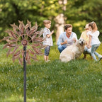 63.8" H×13.5" W Metal Garden Wind Spinners Pinwheels Outdoor - Image 6