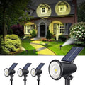 4 Pack Solar Spotlights Outdoor, Waterproof Warm White Landscape Uplights by Gomazbea