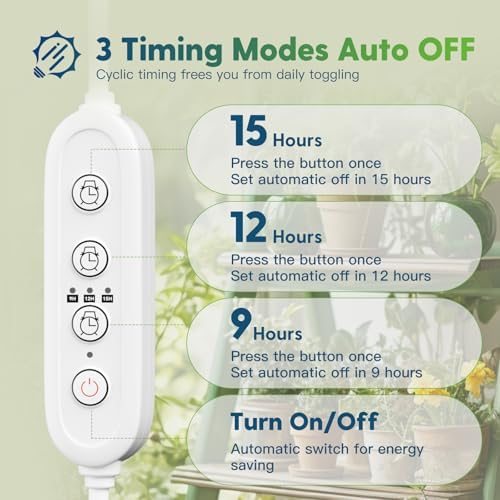 FREELICHT 2Pack 4FT Grow Light for Indoor Plants, Timer, 40W Full Spectrum - Image 3