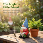 Fishing Gnome Outdoor Garden Gnomes Statues Pond Decor for Outdoor Ponds - Image 5