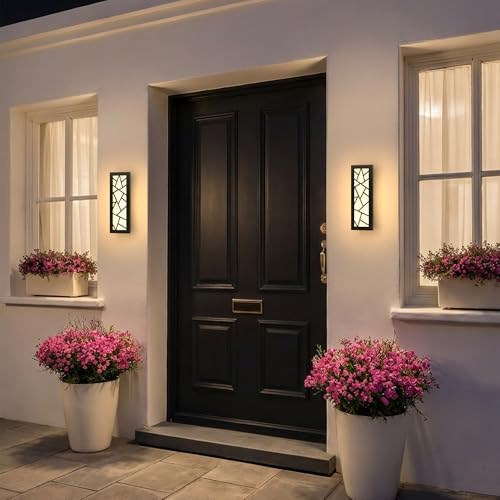 Outdoor Wall Light 11.8inch Modern Outdoor Wall Sconce LED Long Wall Sconce Black Front Porch Light IP67 Waterproof 3000K Exterior Lighting Fixtures - Image 7