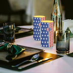 USA Flag Print Flameless Candles with Timer Battery Operated Candles with Remote Elictric Pillar Lights for 4th of July Home Room Dining Table Decorations - Image 3