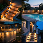JJX Solar Lights Outdoor 20 Pack, Solar Fence Lights Deck Light for Patio Outdoor Decor, Fence Light Solar Powered for Stairs, Step, Railing and Yard (Warm White) - Image 7
