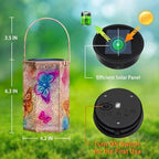 2Pack Solar Outdoor Lanterns Waterproof Butterfly Gifts for Women, 3D Colorful Solar Garden Yard Lanterns, Gardening Gifts for Women, Mothers' Day GIFS Mom, Birthday Gifts - Image 5