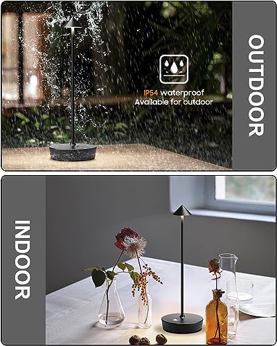 LED Cordless Table Lamp Rechargeable 6000mAh Battery Outdoor Desk Lamp - Image 5