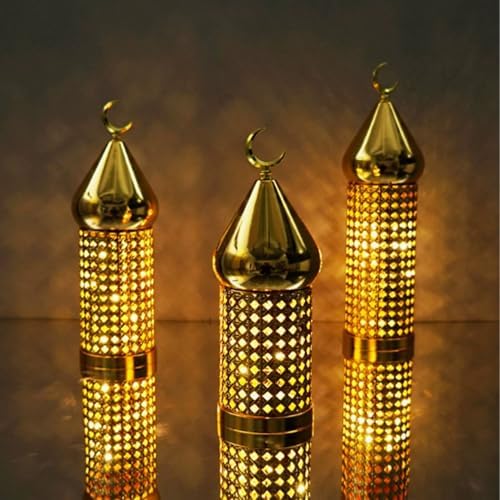 Gold Wind Lamp, Golden Candle Windproof Lamp, Retro Hollow Wind Lamp Iron Lantern for Wedding Party Decoration (Medium) - Image 4