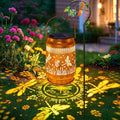 Dragonfly Solar Lanterns Outdoor with Shepherd Hook, Birthday Gift Mothers Day Gift for Women Mom Grandma Wife Daughter, Waterproof LED Hanging Lights, Decor for Yard Garden Patio Porch Lawn Tabletop by YJFWAL
