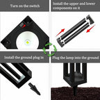 Outdoor Solar Pathway Lights, Modern Landscape Floor Lamps, 4-Pack - Image 5