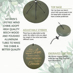 Personalized Memorial Tree of Life Wind Chimes for Loss of Mom Dad - Image 5