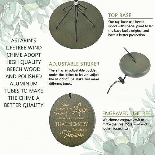 Personalized Memorial Tree of Life Wind Chimes for Loss of Mom Dad - Image 5