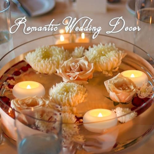 100 Pack 2 Inch Flameless LED Floating Candles, Battery Operated White Tealights with Realistic Flickering Flame, Waterproof for Cylinder Vases, Wedding Centerpieces, Pool, Party & Holiday Decor - Image 7