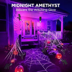 InnoGear 2 Solar Lights Outdoor Spotlight for Halloween Christmas, Purple - Image 4