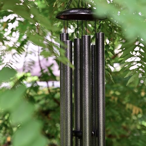 Vanquer Wind Chimes for Outside Deep Tone - 48'' Wind Chimes Outdoor Clearance, Deep Tone, Windchimes Outdoors, Memorial, Sympathy Gifts, Patio Yard, Home Décor (48" Grey) by Vanquer