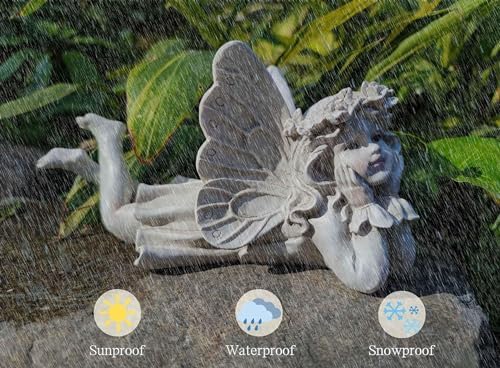 MeritMode Fairy Garden Figurines - Angel Statue with Butterfly - Image 4