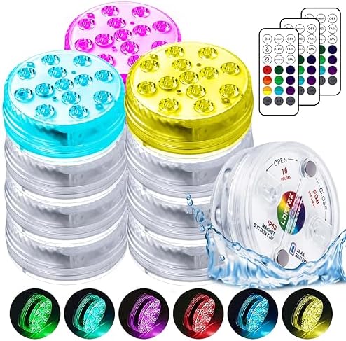 LOFTEK Pool Lights, Submersible LED Lights with Magnets & Suction Cups by LOFTEK