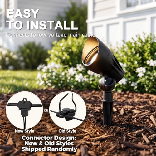 12V Landscape Spotlights 5W 400LM 2700K Metal 2PK - Image 6