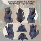 BestGiftEver Resin Black Bear Sculpture - Cub Tree-Mounted Ornament - Image 4