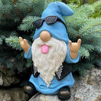Mood Lab Garden Gnome - Rocker Gnome Statue - 9.25 Inch Tall Lawn Figurine - for Outdoor or House Decor - Funny Yard and Patio Decoration - Image 5