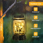 kyoryuger Golden Retriever Gifts for Women/Men Golden Retriever Solar Lanterns Dog Mom Birthday Dog Lover Lantern Pet Memorial Solar Garden Decor for Yard, Patio,Torches, Gifts for Mom - Image 3