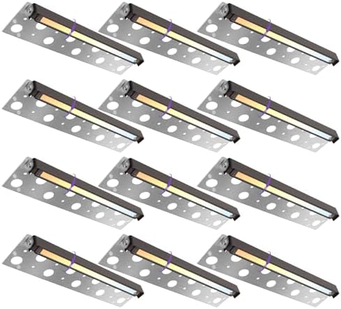 12-Pack 12 Inch Hardscape Lighting, 7W 280LM LED Retaining Wall Lights, 2700K-5000K Selectable,12-24V AC/DC, IP65 Waterproof Low Voltage Step Lights Outdoor, ETL Certified by Sofiton