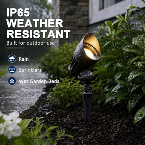 12V Landscape Spotlights 5W 400LM 2700K Metal 2PK - Image 4