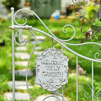 Sungmor Rustic Cast Iron "Welcome To My Garden" Sign Outdoor Hanging Plaque - Image 4