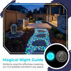 2026 Colorful Glow-in-the-Dark Garden Stones, Night Luminous Pebbles, Rainbow Glowing Stepping Rocks, Outdoor Landscaping Decor, Glowing Gravel for Fish Tank Aquarium Yard Pathway(Green,1000pcs) - Image 5