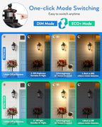 VIANIS 16.4" Motion Sensor Outdoor Lights, 2-Pack Vintage ORB, Aluminum - Image 2
