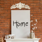 Sungmor Vintage White Cast Iron Wall Decor -17.5in Scroll and Floral Design - Image 7