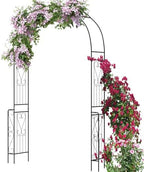 Giantex Garden Arch Trellis, 7.9 FT Metal Wedding Arbor for Ceremony by Giantex