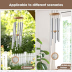 Personalized Memorial Wind Chimes Tree of Life Remembrance Gift - Image 5