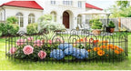 32in(H)×50ft(L) Black Decorative Garden Border Fence Total 35 Panels No Dig Metal Folding Fence Garden Edging Border Fence for Animal Barrier Fencing Flower Bed Yard Patio - Image 4