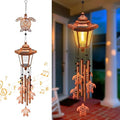 Large Solar Turtle Wind Chimes, Gifts for Women Mom Grandma Wife Sister Daughter Neighbor, Classic Bronze Wind Chimes with Wind Catcher, Solar Decor Lights for Outdoor Garden Patio Yard Porch Window by yulloyello