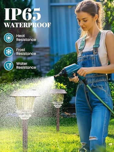 Solar Lights Outdoor Waterproof, 10-40 LM Dimmable Glass and Metal - Image 6
