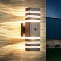 Motion Sensor Outdoor Wall Light Fixture Up Down Porch Lights Modern Dusk to Dawn Exterior Sconce Wall Mount Outside Coach Lantern for House Front Door Garage (Include 2 Free Dimmable Bulbs) by DELICAVYLIGHTING