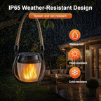 Solar Lanterns Outdoor Waterproof 4-Pack, Flickering Flame Effect - Image 4