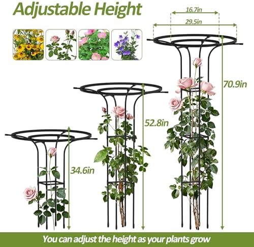 Trellis for Climbing Plants Outdoor - 69" Plant Support, (2PCS) - Image 3