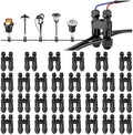 Low Voltage Wire Connectors 30 Pack, Fastlock2 Landscape Lighting Connectors, Waterproof Tool-Free Quick Connect Electrical Wire Connectors for 12–18 Gauge Cable, Outdoor Garden Pathway & Yard Lights by YGS-TECH