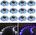 AGPTEK Solar Driveway Lights Outdoor 12 Pack, 2 Color Modes LED Deck Dock by AGPTEK